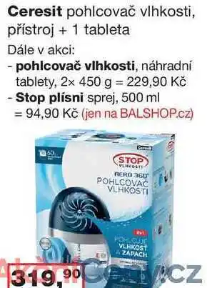 Barvy a laky drogerie Ceresit pohlcovač vlhkosti, přístroj + 1 tableta nabídka