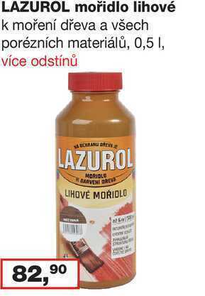 Barvy a laky drogerie Lazurol mořidlo lihové k moření dřeva a všech porézních materiálů, 0,5l nabídka