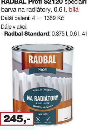 Barvy a laky drogerie Radbal profi s2120 specialni barva na radiátory, 0,6l nabídka
