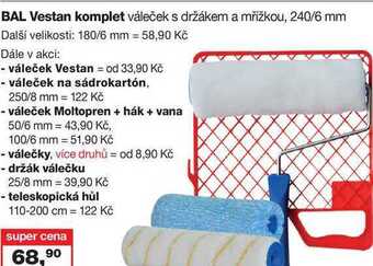 Barvy a laky drogerie Bal vestan komplet váleček s držákem a mřížkou, 240/6 mm nabídka