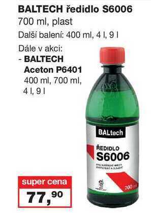 Barvy a laky drogerie Baltech ředidlo s6006 700 ml, plast nabídka