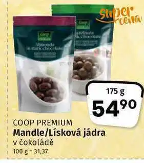 Coop Coop mandle/lísková jádra 175g nabídka