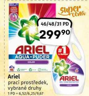 Coop Ariel prací prášek vybrané druhy nabídka
