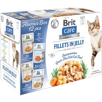 Rohlik.cz Brit care kapsičky pro kočky box – filety v rosolu (12×85 g) nabídka