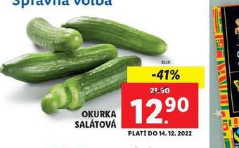 Lidl Okurka salátová nabídka