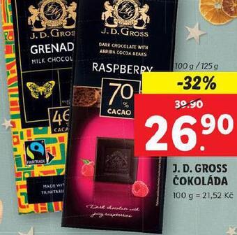 Lidl J.d.gross čokoláda nabídka
