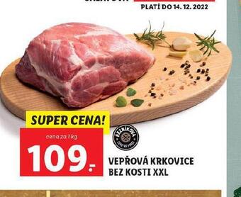 Lidl Vepřová krkovice bez kosti xxl nabídka