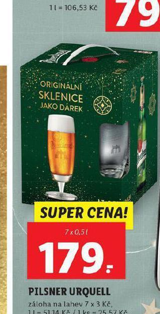 Lidl Pivo pilsner urquell nabídka