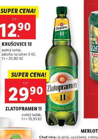 Lidl Pivo zlatopramen 11 nabídka