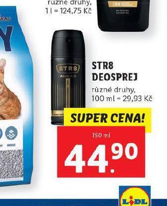 Lidl Str8 deosprej nabídka