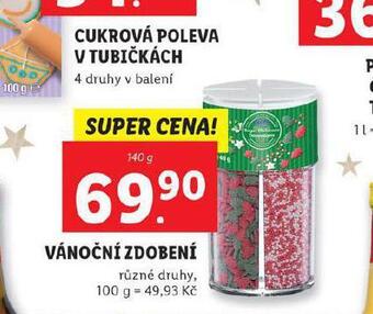 Lidl Vánoční zdobení nabídka