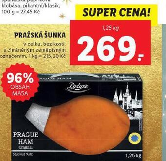 Lidl Pražská šunka nabídka