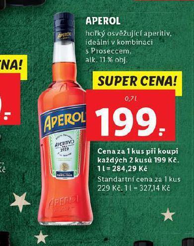 Aperol nabídky v Lidl