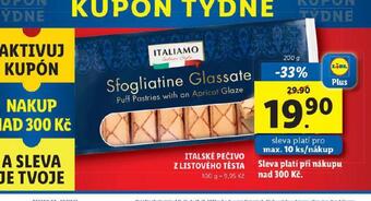 Lidl Italské pečivo z listového těsta nabídka