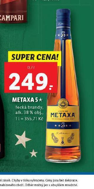 Lidl Metaxa 5* nabídka
