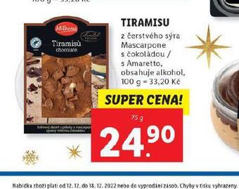 Lidl Tiramisu nabídka