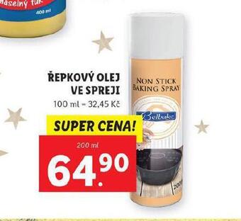 Lidl Řepkový olej ve spreji nabídka