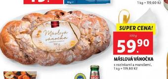 Lidl Máslová vánočka nabídka