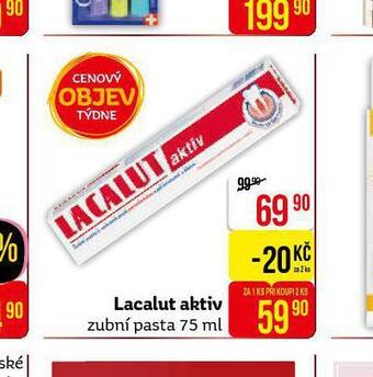Teta Lacalut aktiv zubní pasta nabídka
