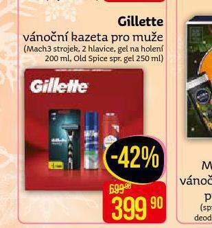 Teta Gillette vánoční kazeta pro muže nabídka