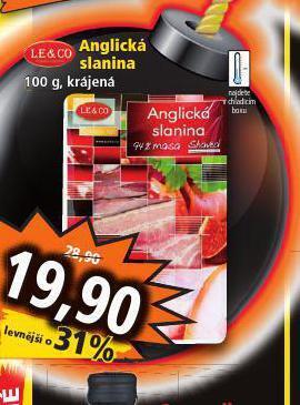 Norma Anglická slanina nabídka