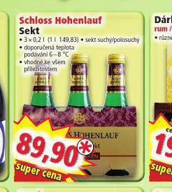 Norma Schloss hohenlauf sekt nabídka