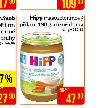 Teta Hipp masozeleninový příkrm nabídka