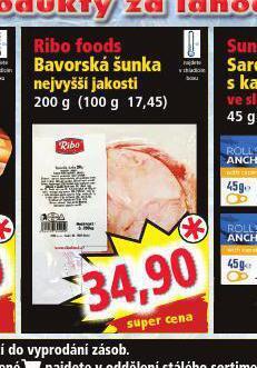 Norma Bavorská šunka nejvyšší jakosti nabídka