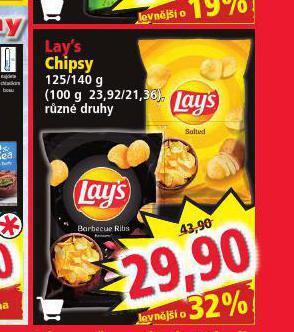 Norma Lay´s chipsy nabídka