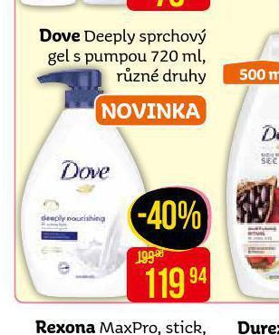 Teta Dove sprchový gel nabídka
