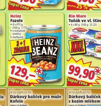 Norma Heinz fazole nabídka