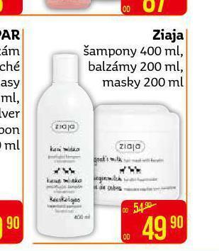 Teta Ziaja šampon, balzám, maska nabídka