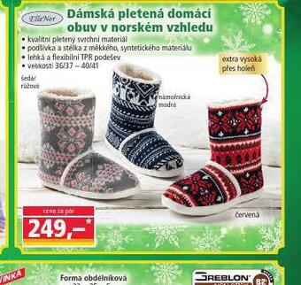 Norma Dámská pletená domácí obuv nabídka