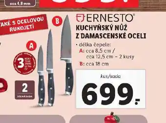 Lidl Kuchyňský nůž z damascenské oceli nabídka