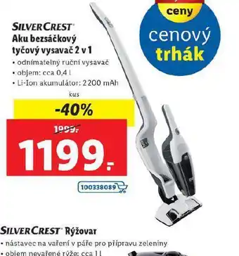 Lidl Aku bezsáčkový vysavač tyčový nabídka