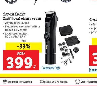 Lidl Zastřihovač vlasů a vousů nabídka
