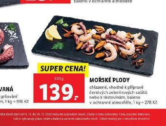 Lidl Mořské plody nabídka