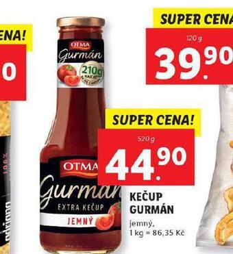 Lidl Kečup gurmán nabídka