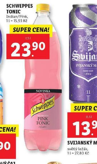 Lidl Schweppes tonic nabídka
