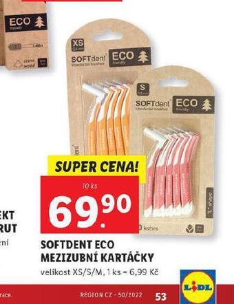 Lidl Sofdent eco mezizubní kartáčky nabídka