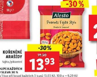 Lidl Kořeněné arašídy nabídka
