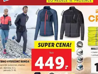 Lidl Pánská termo hybridní bunda nabídka