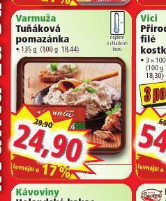 Norma Varmuža tuňáková pomazánka nabídka