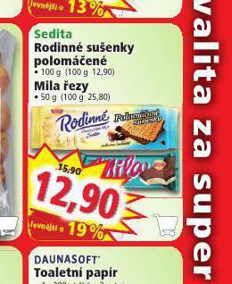Norma Sedita rodinné sušenky polomáčené nabídka