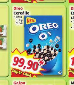 Norma Oreo cereálie nabídka