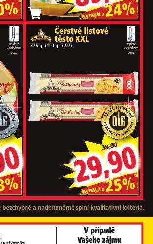 Norma Čerstvé listové těsto xxl nabídka
