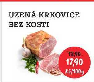 Uzená krkovice bez kosti, 100 g
