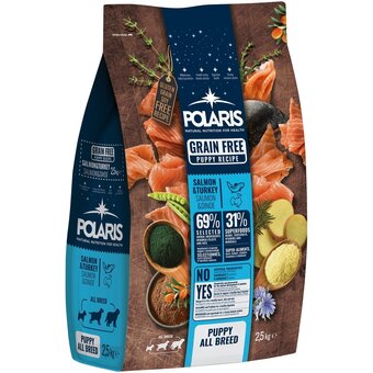 Rohlik.cz Polaris junior all breed bezobilné granule s čerstvým masem s lososem a krůtím pro psy nabídka