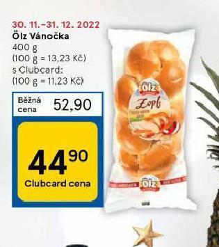 Tesco Ölz vánočka nabídka