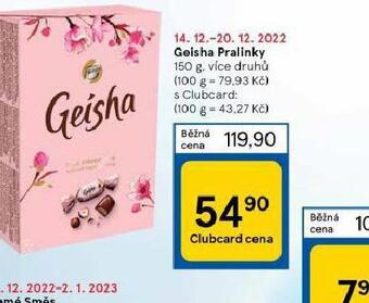 Tesco Geisha pralinky nabídka